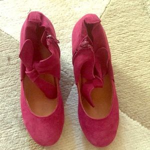 Pink Suede shoes by Gentle Souls